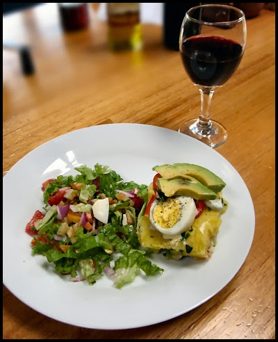 Causa served with salad