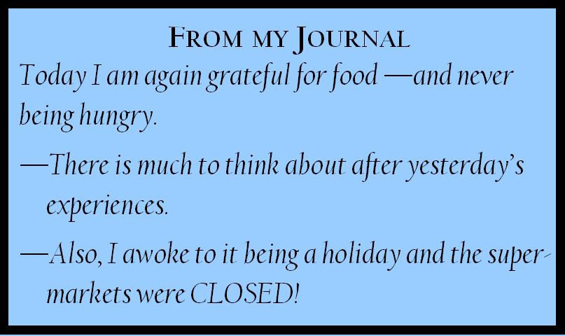 Journal Entry from Day 34