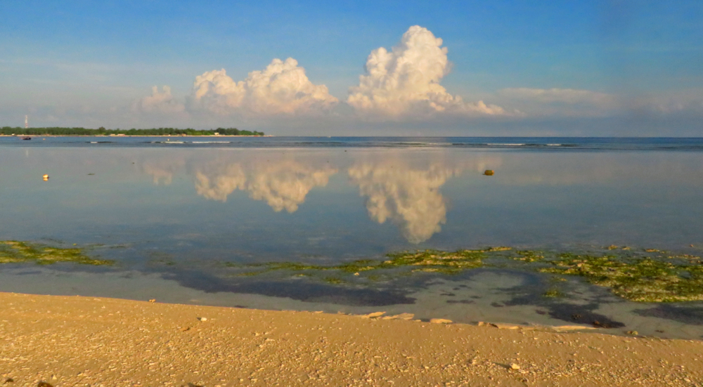 View from the shore of Gili Air, Indonesia