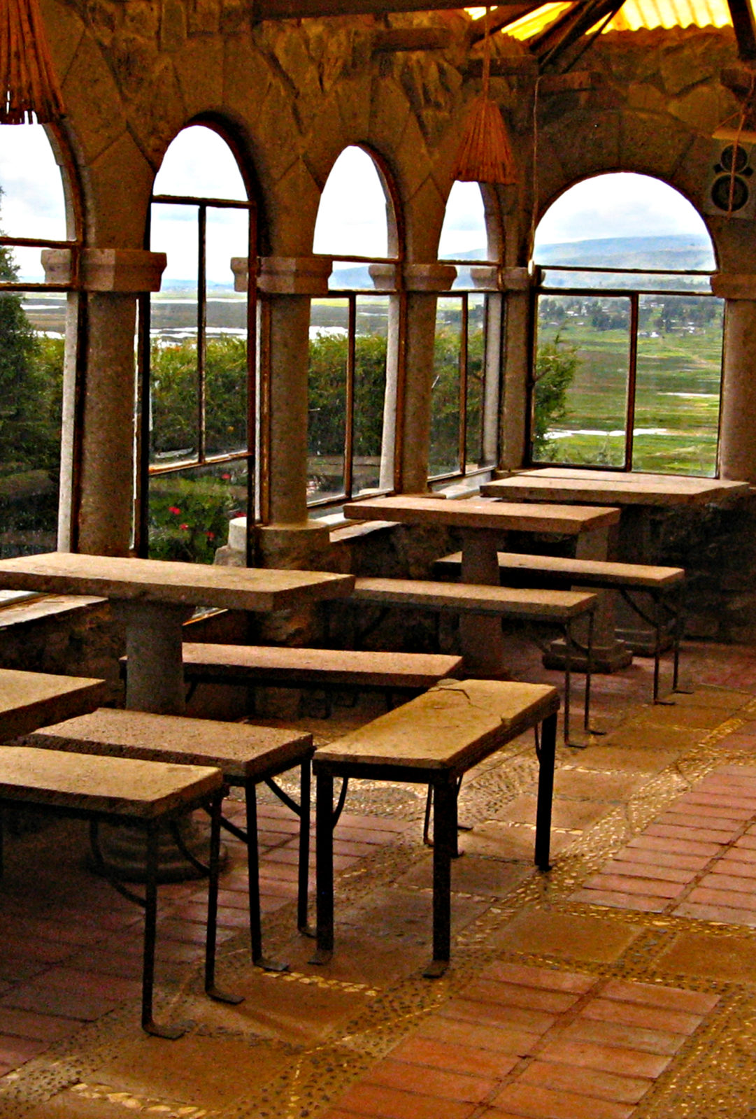 Solarium in Guesthouse overlooking Lake Titicaca, Peru