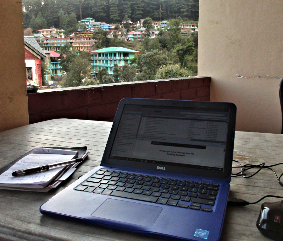 My "office" in India
