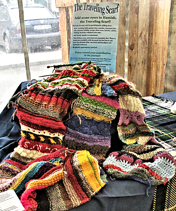 Traveling Scarf on Display