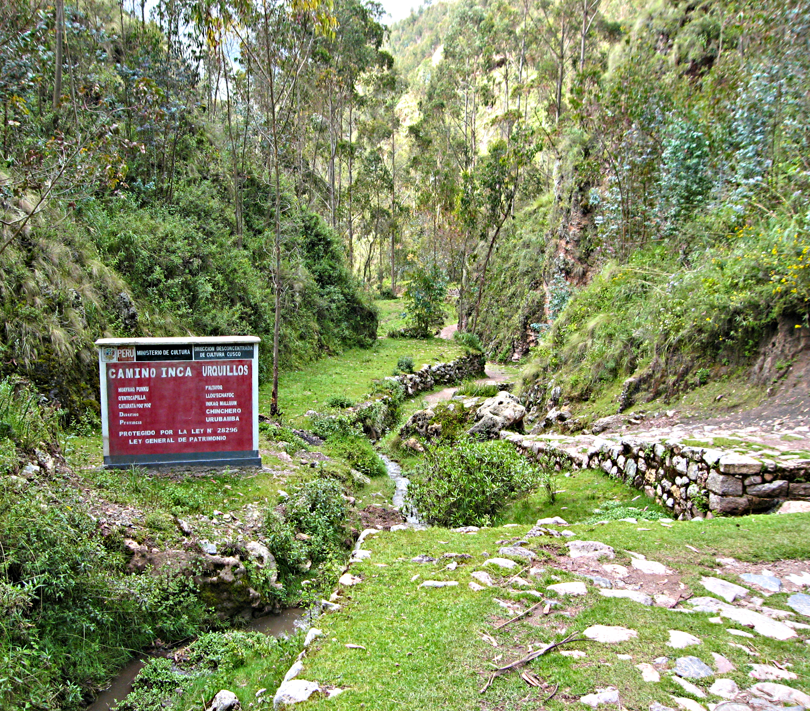 Hiking from Chinchero down to the Urabamba River in Peru's Sacred ValleyRiver