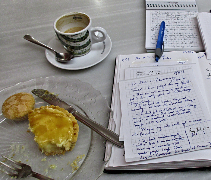 Journaling in a Cafe
