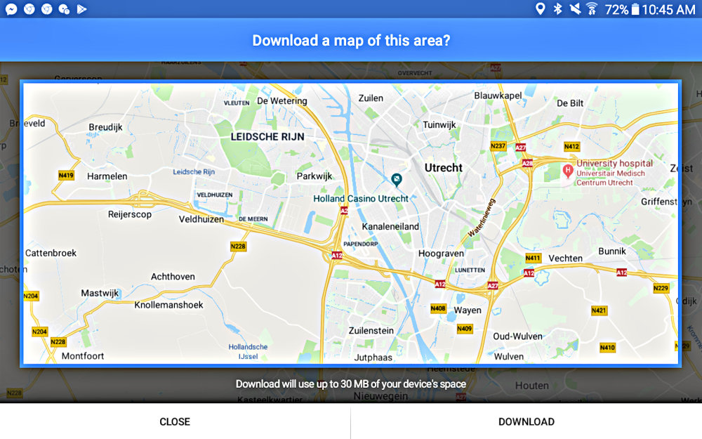 Sample Downloaded Google Map