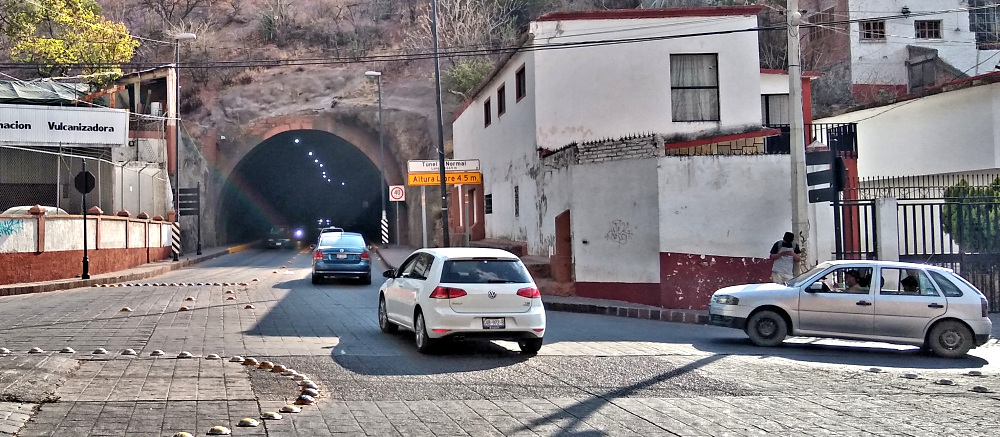 Traffic tunnels in Guanajuato, Mexico