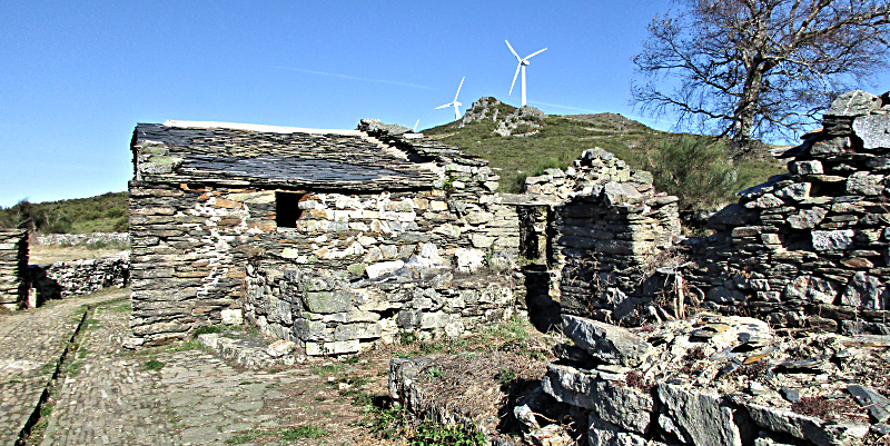 Ruins of an old Camino pilgrim's hospital
