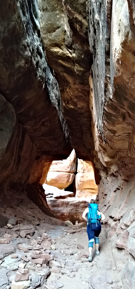 Hiking the Chesler Park trail in Canyonlands National Park