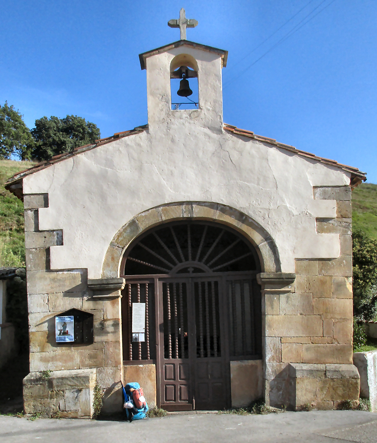 The Ermita of San Blas. The place where pilgrims need to decide whether to continue on the Norte route or take the Primitivo Route