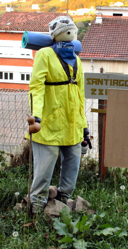 Effigy of a pilgrim near Tineo