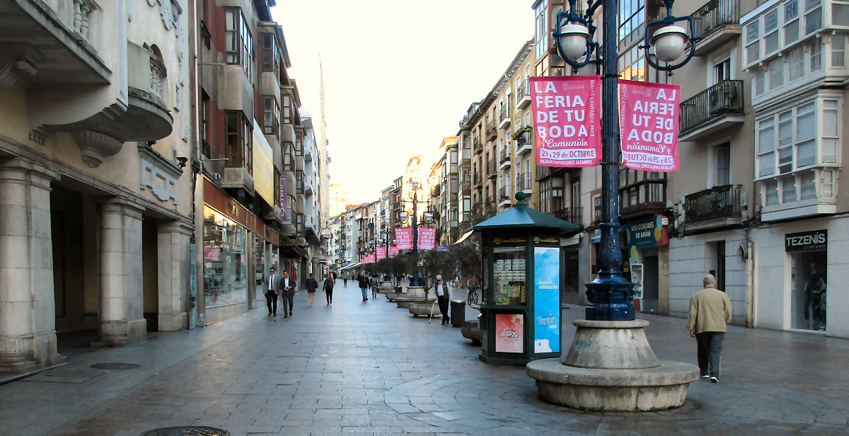Street in Santander Spain