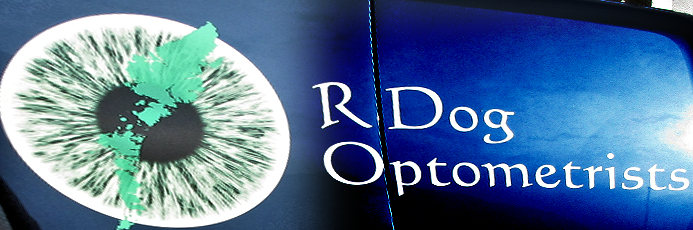 The sign on Robert's Van: "R. Dog Optometrist