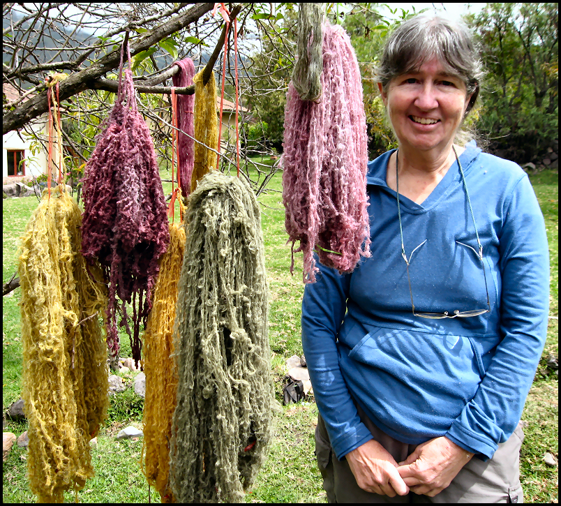 Naturally Dyed Yarn in Peru