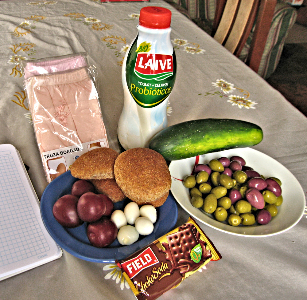 Shopping in the markets: Some groceries I purchased in Arequipa