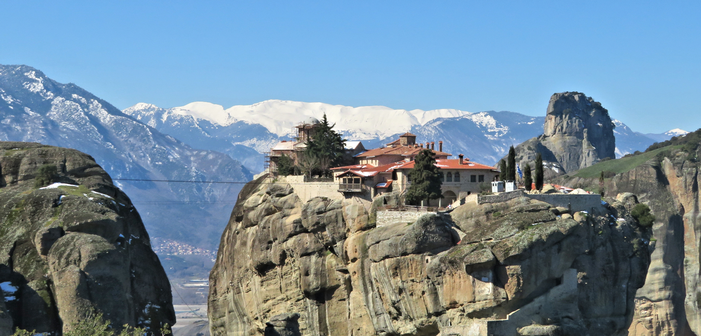 View of the Monastery of the Holy Trinity at Meteora