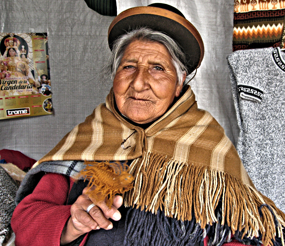 Woman who sold me alpaca yarn