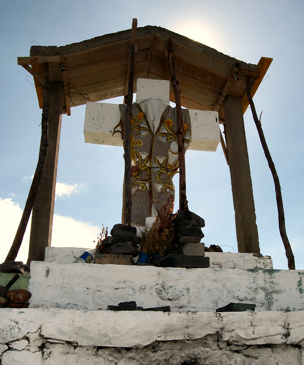 The cross at the top of the mirador