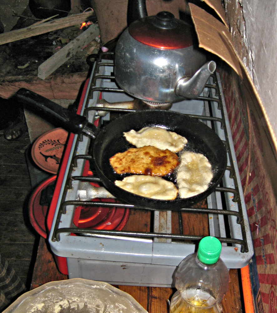 Fried Bread for Breakfast in Isla Amantani
