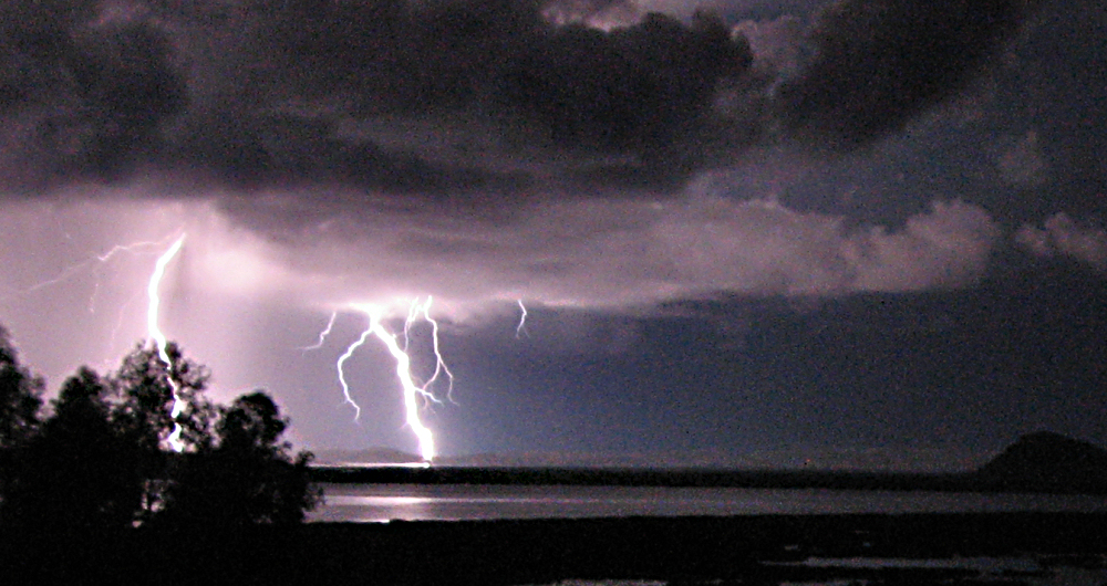 Thunder and Lightning over Lake titicaca