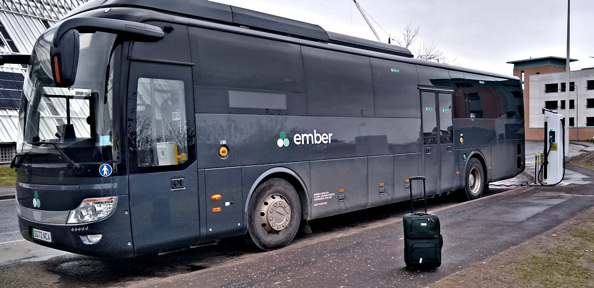 Electric Bus from Edinburgh to Dundee