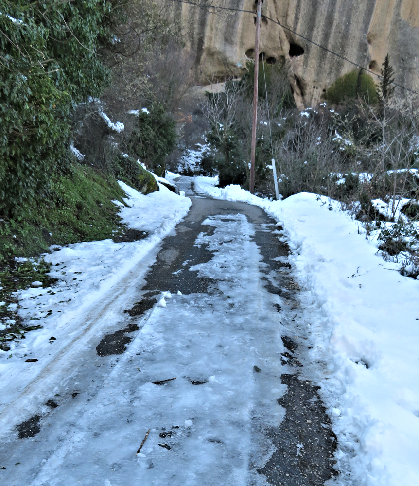 Icy Path near Kalampaka