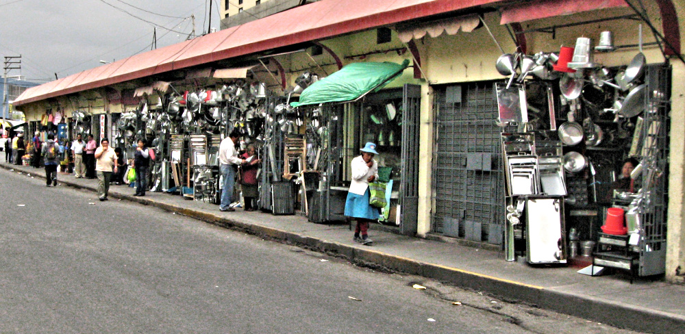 Shopping in the markets--Street of kitchen supplies