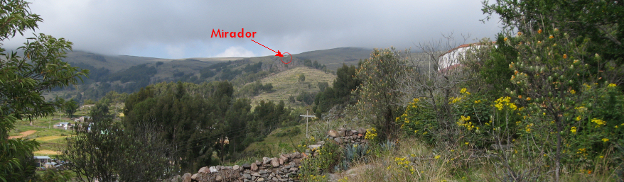 A view of the mirador from below