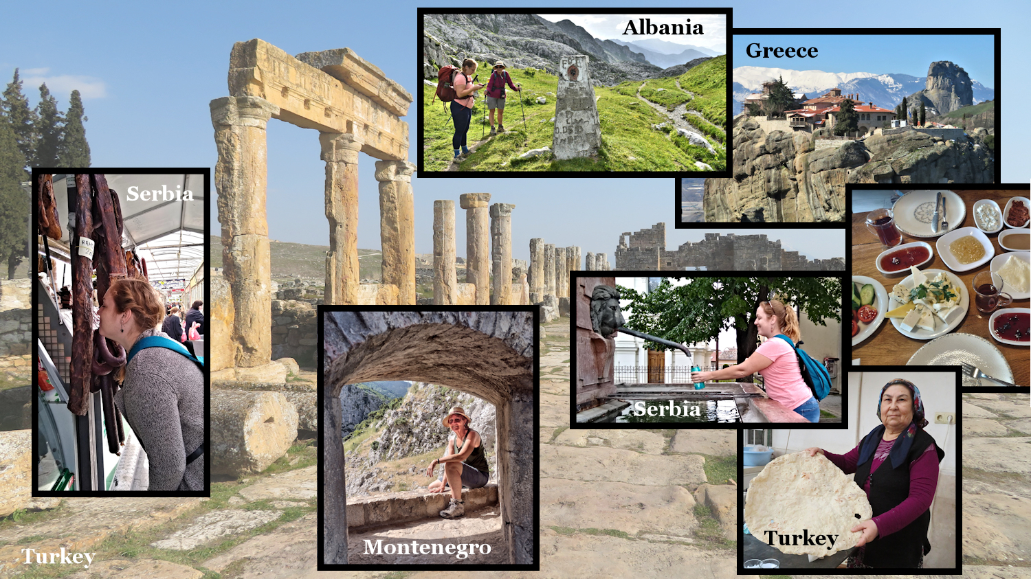 Montage of photos from my trip in Turkey and the Balkans