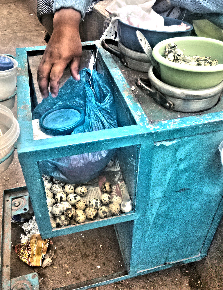 Vendor of Quail Eggs in Peru
