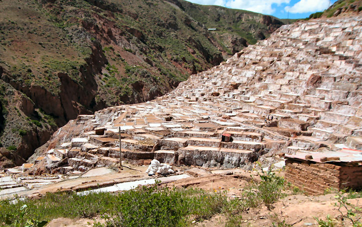 Salinaras Salt Farms in the Sacred Valley of Peru