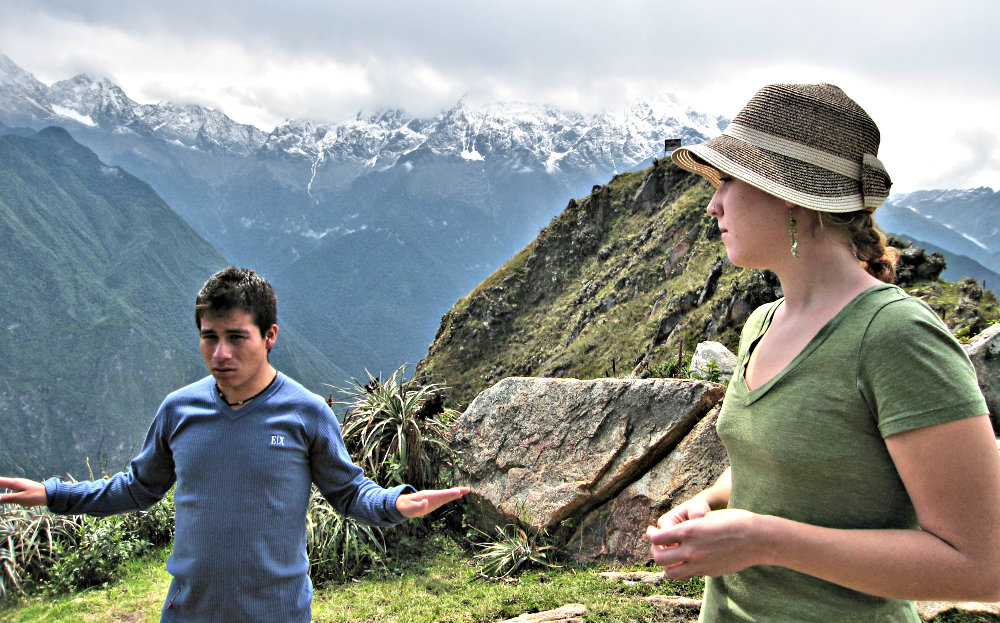 Sam giving us instructions for the hike.