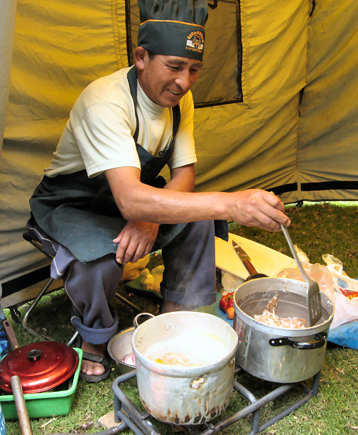 Santiago, our cook on the Choquequirao Trek Part 1