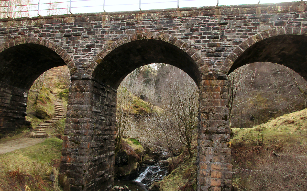 Railway viaduct over a creek