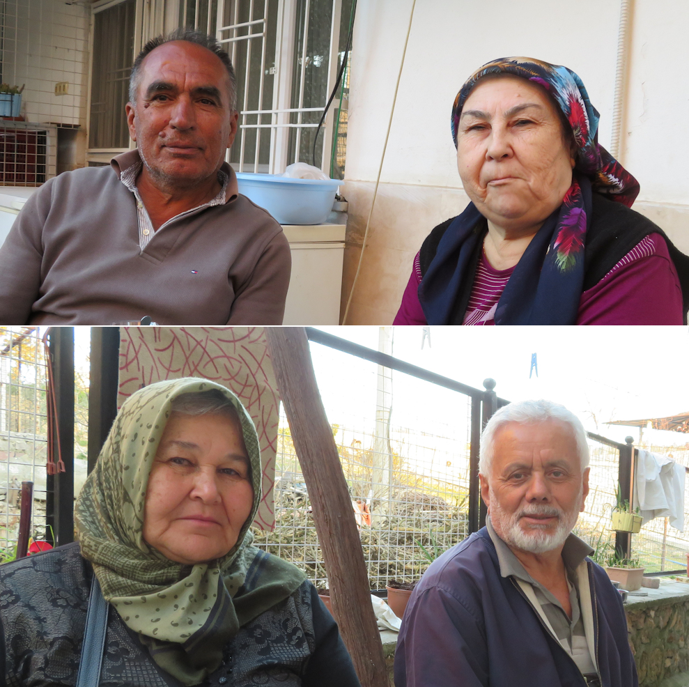 Two couples who offered me hospitality in Turkey