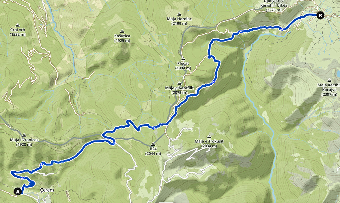 Map for Day 2 Route