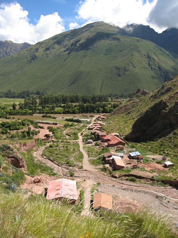 View of the Sacred Valley from the trail to the Salineras