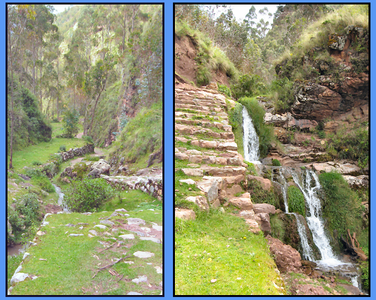 Trail between Chinchero and Uruquillos in Peru