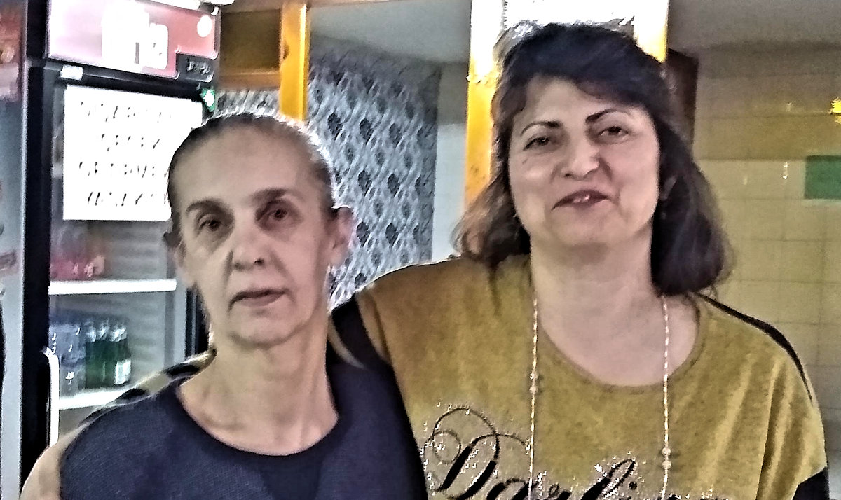 Gul and Zeynep at Aziziye Hamami, Kadikoy, Istanbul